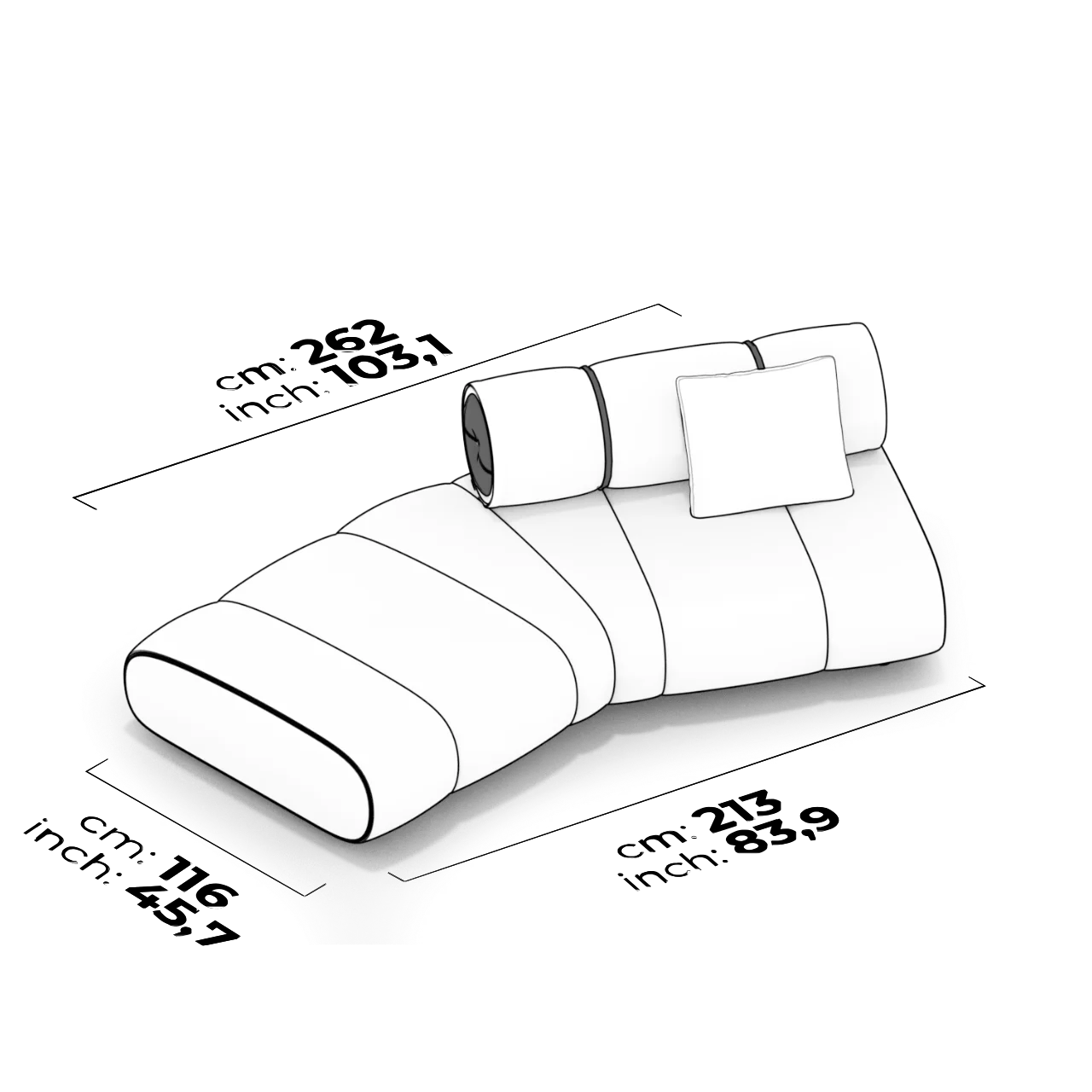 Module angulé latéral (Gauche)