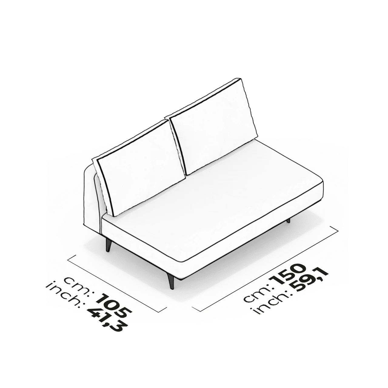 Module intermédiaire 150 cm