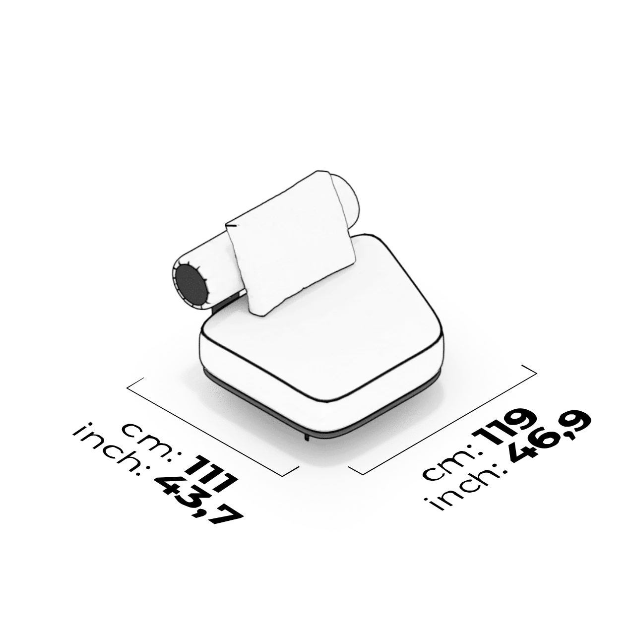 Module d'angle (Droit)