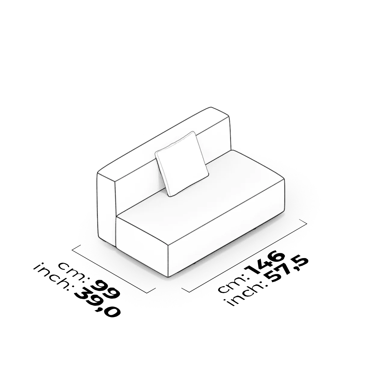 Module intermédiaire 150 cm