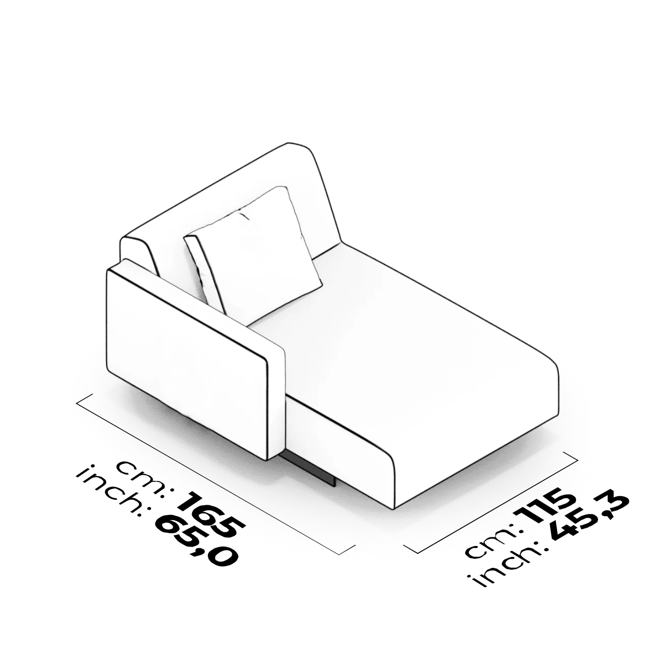 Module relax long (Gauche)