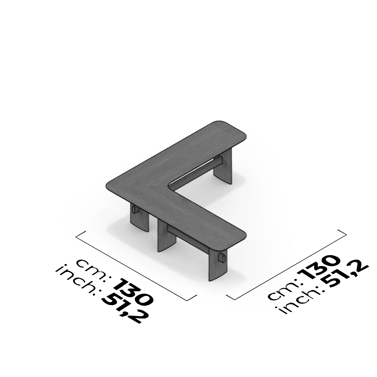 Table basse à dossier
