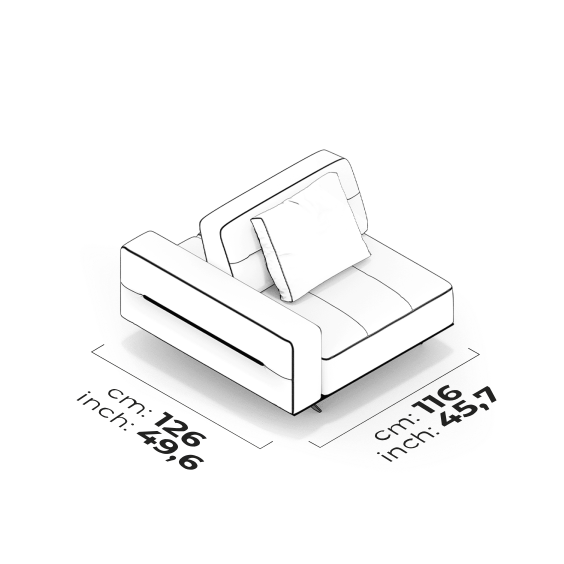 Module de bras pour salon (Gauche)