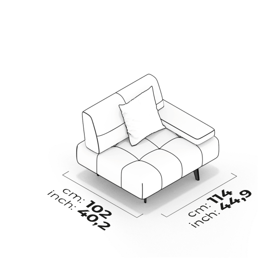 Module de bras court (droit)