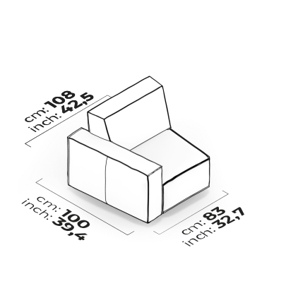 Module angulé (Gauche)