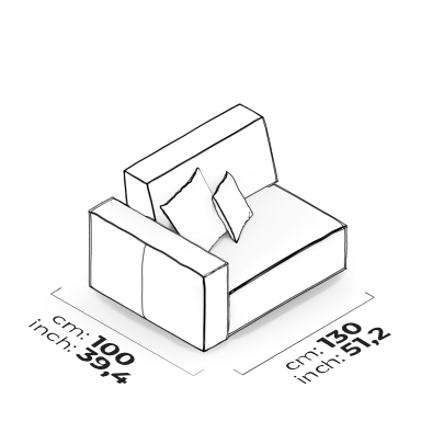 Module de bras 105 cm (Gauche)