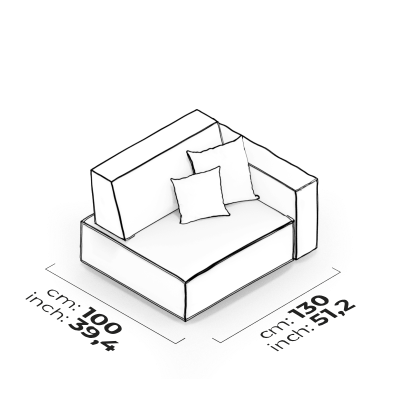 Module de bras 105 cm (Droit)