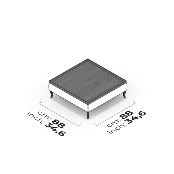 Avec table basse carrée