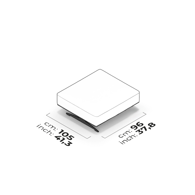 Pouf connectable (Gauche/Droite)