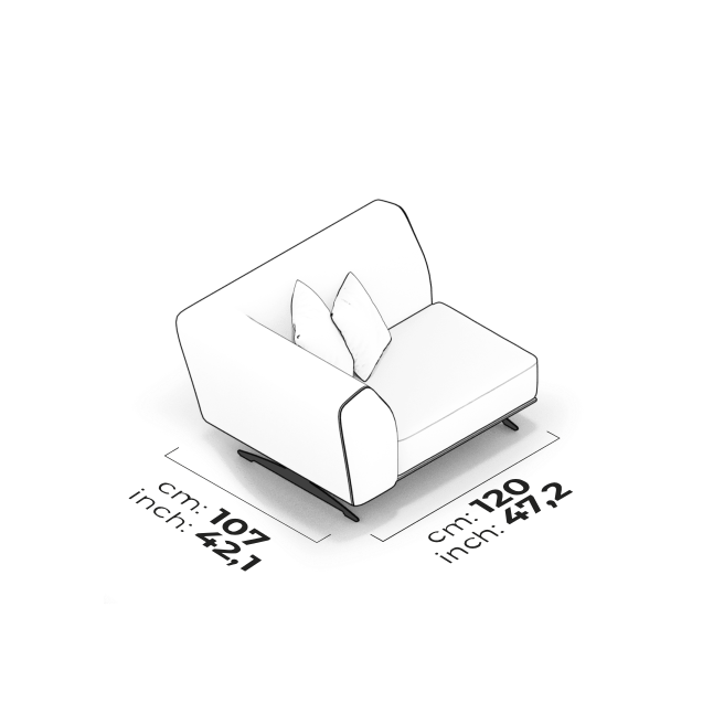 Module d'angle (Gauche)