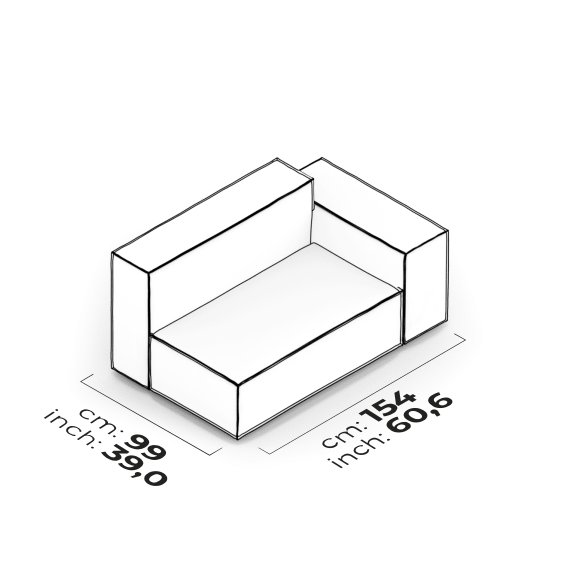 Module de bras bas 120 cm (Droit)