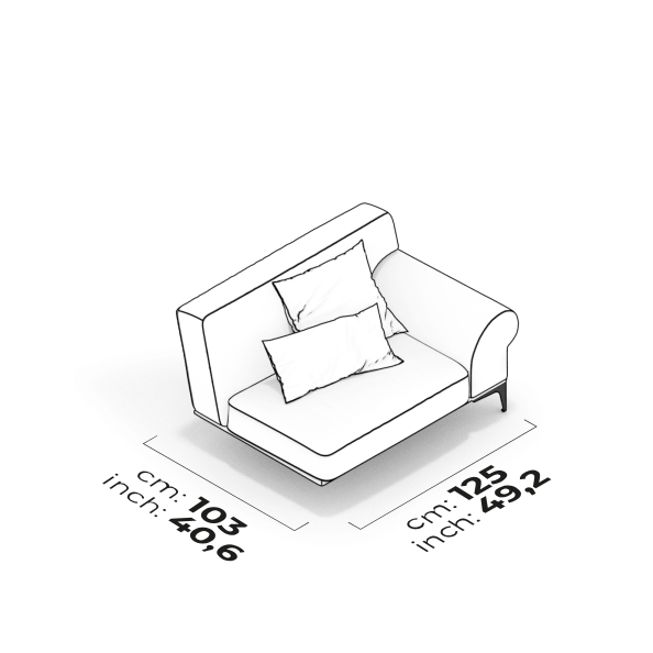Module de bras 90 cm (Droit)
