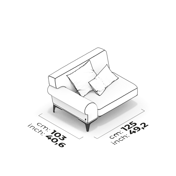 Module de bras 90 cm (Gauche)