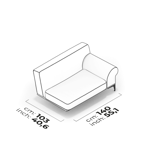 Module de bras 105 cm (Droit)