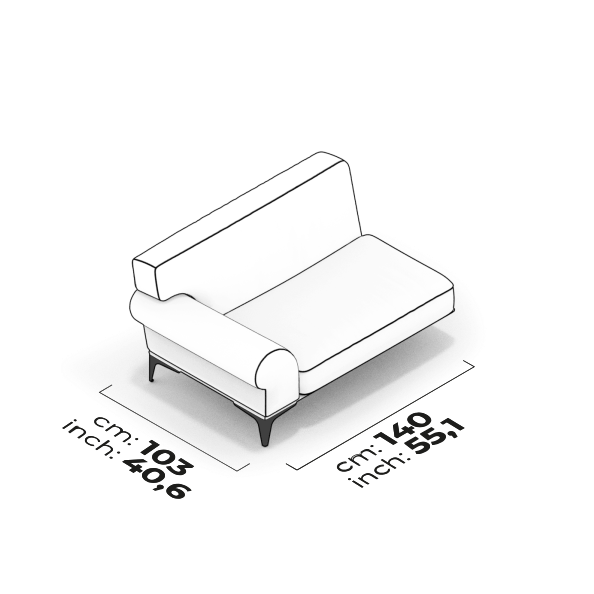 Module de bras 105 cm (Gauche)